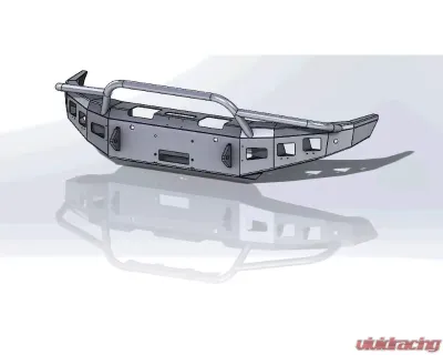 Hammerhead Armor Titan Front Winch Bumper Stand Winch Pre Runner For 16-20 Titan Black Steel - 600-56-0906