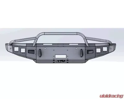 Hammerhead Armor Titan Front Winch Bumper Stand Winch Pre Runner For 16-20 Titan Black Steel - 600-56-0906