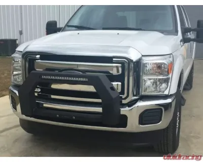 Hammerhead Armor F-250-F-550 Bull Bar Single Row Led Light Bar In The Top Bar For 11-16 Ford F-250-F-550 Wrinkle Steel - 600-56-0907