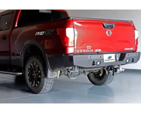 Hammerhead Armor Titan XD Rear Bumper With Sensors and BSM For 16-20 Titan XD Black Steel