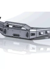 Hammerhead Armor 16-20 Titan XD Front Winch Bumper For 16-20 Titan XD Black Steel                                     - 600-56-0910 - Image 2
