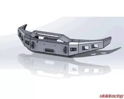 Hammerhead Armor 16-20 Titan XD Front Winch Bumper For 16-20 Titan XD Black Steel - 600-56-0910