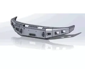 Hammerhead Armor Titan XD Front Winch Bumper No Bull Bar For 16-20 Titan XD Black Steel