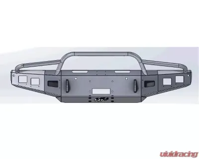 Hammerhead Armor Titan XD Front Winch Bumper Prerunner For 16-20 Titan XD Black Steel - 600-56-0912