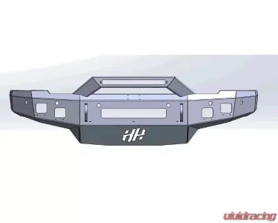 Hammerhead Armor RAM Rear Bumper Low Profile Flat Steel Brush Guard For 10-18 RAM 2500-5500 Black Steel - 600-56-0919