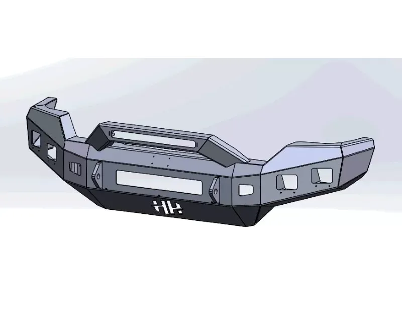 Hammerhead Armor F-250-F-F-550 Rear Bumper Low Profile Black Steel For 11-16 Ford F-250-F-F-550 - 600-56-0940