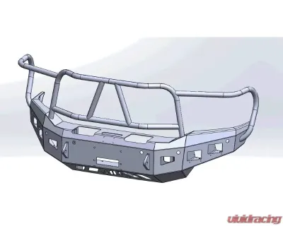 Hammerhead Armor RAM Front Winch Bumper For 20-20 Dodge RAM 2500-F-5500 X Series Black Steel - 600-56-0958