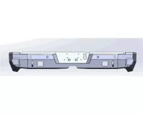 Hammerhead Armor RAM Rear Bumper With Sensors Flush Mount For 20-20 RAM 2500-5500