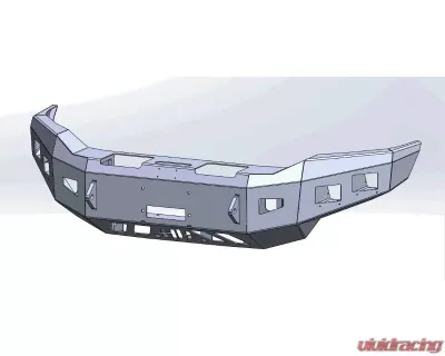 Hammerhead Armor RAM Front Winch Bumper For 20-20 Dodge RAM 2500-5500 Black Steel - 600-56-0960