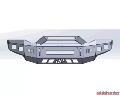 Hammerhead Armor Low Profile Formed Guard Front Black Bumper (Non-Winch) Ram 2500 | 3500 | 4500 | 5500 2020 - 600-56-0973