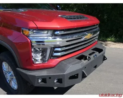 Hammerhead Armor Silverado Front Winch Bumper For 20-Pres Silverado 2500-F-5500 X Series Black Steel - 600-56-0974