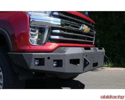 Hammerhead Armor Silverado Front Winch Bumper For 20-Pres Silverado 2500-F-5500 X Series Black Steel - 600-56-0974