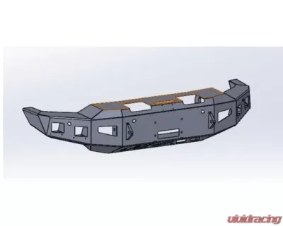 Hammerhead Armor Silverado Front Winch Bumper For 20-Pres Silverado 2500-F-5500 X Series Black Steel - 600-56-0974