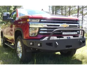 Hammerhead Armor Silverado Front Winch Bumper Pre Runner For 20-Pres Silverado 2500-F-5500 Black Steel