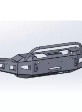Hammerhead Armor Silverado Front Winch Bumper Pre Runner For 20-Pres Silverado 2500-F-5500 Black Steel                                     - 600-56-0976 - Image 5