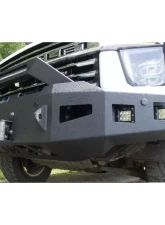 Hammerhead Armor Silverado Front Winch Bumper Formed Bull Guard For 20-Pres Silverado 2500-F-5500 Black Steel                                     - 600-56-0977 - Image 3