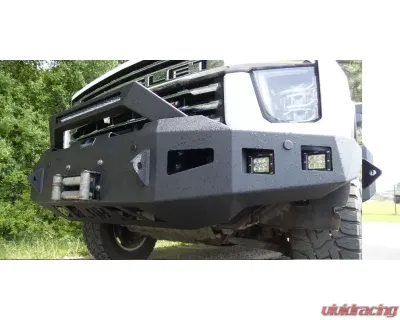Hammerhead Armor Silverado Front Winch Bumper Formed Bull Guard For 20-Pres Silverado 2500-F-5500 Black Steel - 600-56-0977
