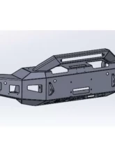 Hammerhead Armor Silverado Front Winch Bumper Formed Bull Guard For 20-Pres Silverado 2500-F-5500 Black Steel                                     - 600-56-0977 - Image 5
