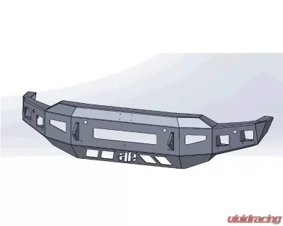 Hammerhead Armor Low Profile Flush Mount Front Black Bumper (Non-Winch) Chevrolet Silverado 2500 | 3500 2020+ - 600-56-0982