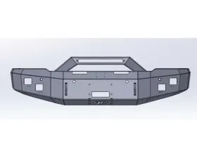 Hammerhead Armor 15-19 Silverado 2500 Front Winch Bumper Formed Guard For 15-19 Silverado 2500 Black Steel