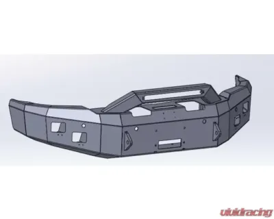 Hammerhead Armor 15-19 Silverado 2500 Front Winch Bumper Formed Guard For 15-19 Silverado 2500 Black Steel - 600-56-0987