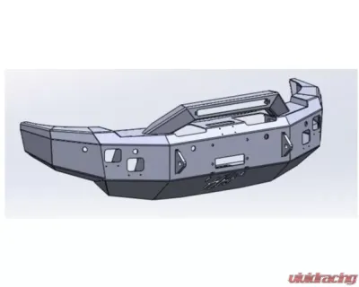 Hammerhead Armor RAM Front Winch Bumper Formed Guard For 10-18 RAM 2500 Black Steel - 600-56-0988