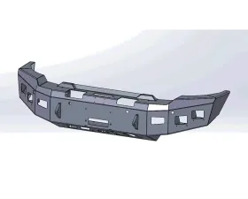Hammerhead Armor No Brush Guard Front Winch Bumper GMC Sierra 2500 | 3500 2020+