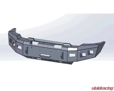 Hammerhead Armor No Brush Guard Front Winch Bumper GMC Sierra 2500 | 3500 2020+ - 600-56-1007