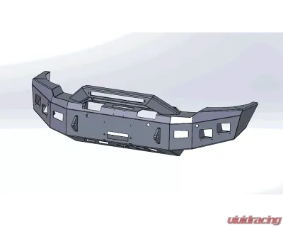 Hammerhead Armor Black Front Winch Bumper Formed Prerunner GMC Sierra 2500 | 3500 2020-2022 - 600-56-1009