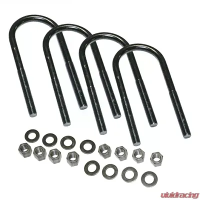 Superlift U-Bolt 4 Pack - 1/2 x 2 7/8 x 7 - Round w/ Hardware - 10164