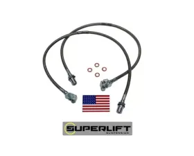 Superlift Bullet Proof Brake Hose - Front - 71-78 GM PU/Blazer/Suburban w/ 8-12