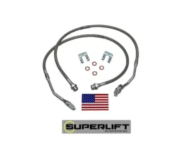 Superlift Bullet Proof Brake Hose - Front - 79-86 GM PU/Blazer/Suburban w/ 8-12