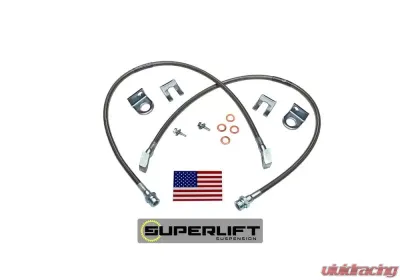 Superlift Bulletproof Brake Hose - Rear - 76-86 Jeep CJ5/CJ7 3" plus Lift Jeep - 91400