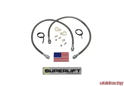 Superlift Bulletproof Brake Hose - Front - 79-96 Toyota PU/4Runner w/ 3-7" Lift Toyota - 91450