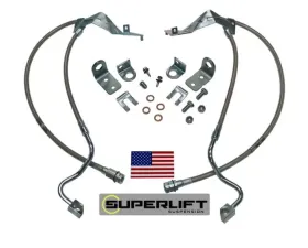 Superlift Bulletproof Brake Hose - Front - 05-07 F-250/F350 w/ 4-8