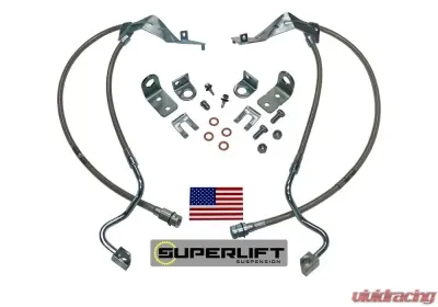 Superlift Bulletproof Brake Hose - Front - 05-07 F-250/F350 w/ 4-8" Lift Ford 2005-2007 - 91520
