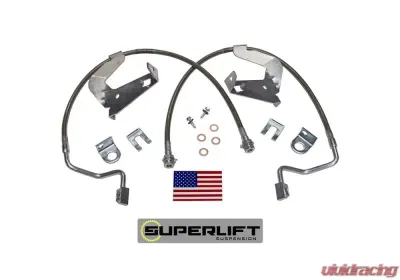 Superlift Bulletproof Brake Hose - Front - 08-10 F-250/F350 w/ 2-4" Lift Ford 2008-2010 - 91540