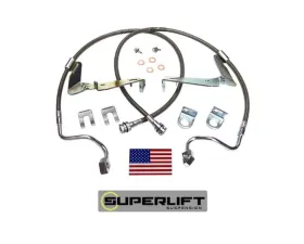 Superlift Bulletproof Brake Hose - Front - 08-10 F-250/F350 w/ 6-10
