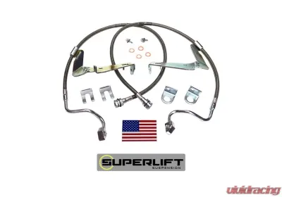 Superlift Bulletproof Brake Hose - Front - 08-10 F-250/F350 w/ 6-10" Lift Ford 2008-2010 - 91560