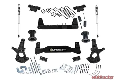 Superlift 6.5" Lift Kit w/ FOX Shocks-14-18 (19 OldBody) GM1500 2WD w/ Al or SS Cntrl Arms - K181F
