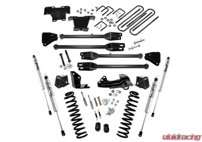 Superlift 4" Lift Kit w/ FOX Shocks - 05-07 F250/350 4WD Diesel w/ 4-Link Arms Ford 2005-2007 - K230F