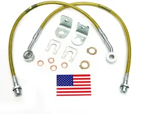 Superlift Bulletproof Brake Hose - Front - 97-05 Wrangler TJ w/ 4-6