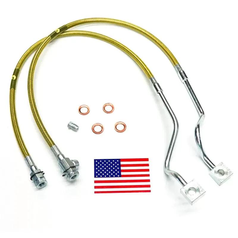 Superlift Bulletproof Brake Hose - Front - 99-04 F-250/F350 w/ 4-8" Lift Ford - 91510