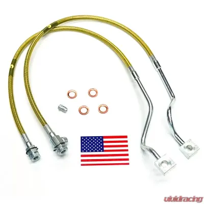 Superlift Bulletproof Brake Hose - Front - 99-04 F-250/F350 w/ 4-8" Lift Ford - 91510