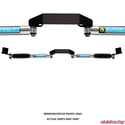 Superlift Dual Steering Stabilizer Kit - SL SS Bilstein (Gas) - 99-04 F-250/F-350 4WD Ford - 92710