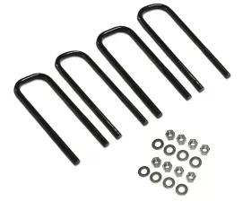 Superlift U-Bolt 4 Pack - 9/16 x 3 x 105 - Large Radius w/ Hardware