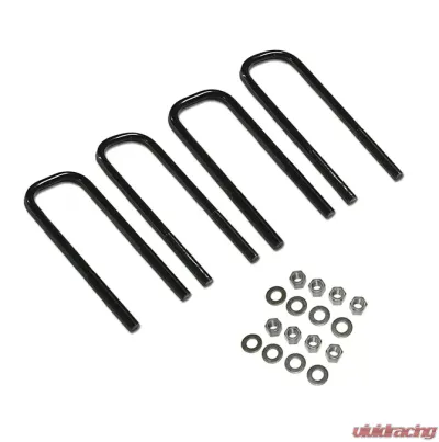 Superlift U-Bolt 4 Pack - 9/16 x 3 x 105 - Large Radius w/ Hardware - 11904