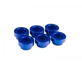 Fuel Injector Clinic 6x Blue Anodized Manifold Bungs Toyota Supra 1986-2020