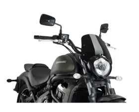 Puig Naked New Gen Sport Windscreen - Black Kawasaki Vulcan S 2015