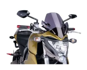 Puig Naked New Gen Sport Windscreen - Dark Smoke Honda CB1000R 2011